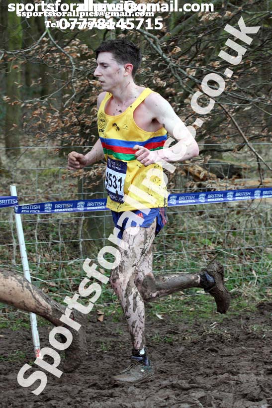 Senior mens 2018 British Inter Counties Cross Country Champs., Prestwold Hall, Loughborough. Photo: David T. Hewitson/Sports for All Pics